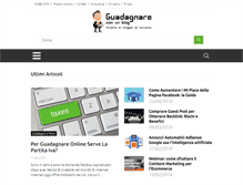 Tablet Screenshot of guadagnareconunblog.com